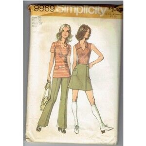 Simplicity Sewing Pattern 9969 Misses Top Skirt Pants Uncut NEW Size 14 /36 Bust